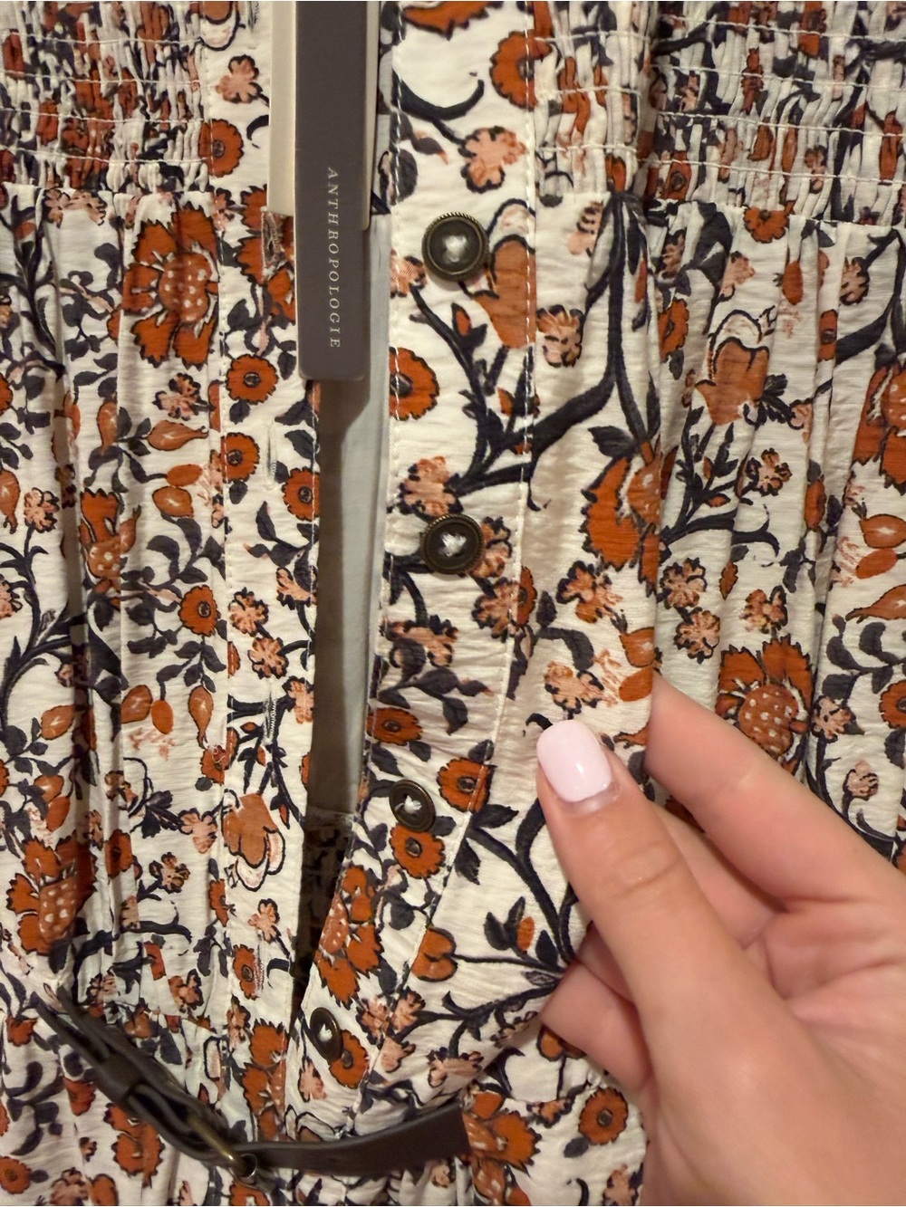 Maeve Short-Sleeve Belted Midi Shirt Dress - Picture 4 of 6